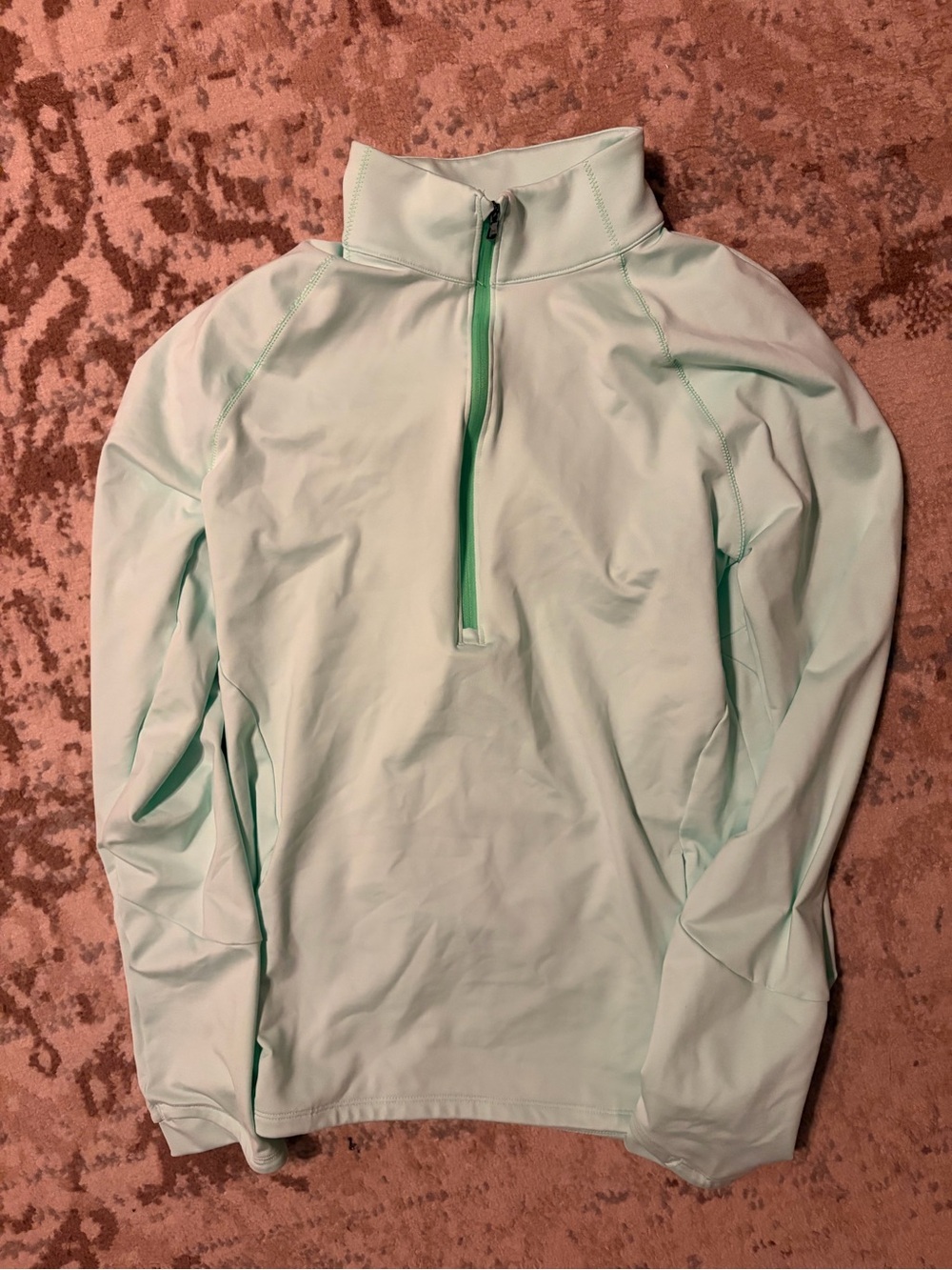 Under Armour Light Mint Green Quarter-Zip Pullover